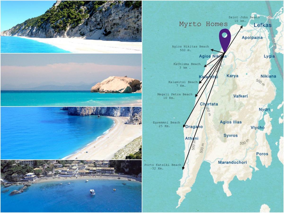 Myrto Homes Lefkada Agios Nikitas Greece ภายนอก รูปภาพ